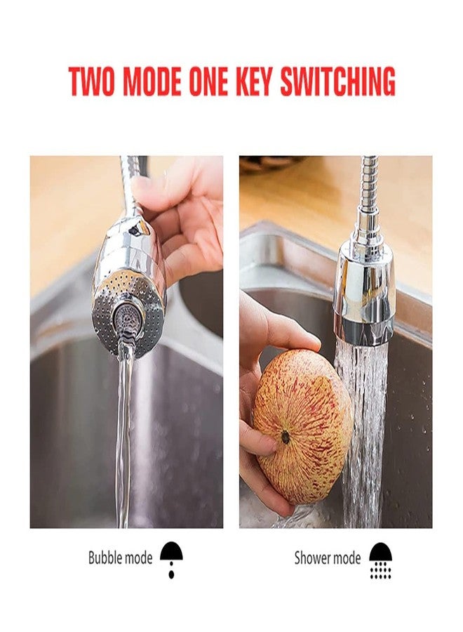 SHREE HANS CREATION 360 Degree Rotatable Sink Tap Extension Water Faucet Nozzle Adapter Head with Hose Aerator Filter Shower Extender Sprayer for Kitchen, Bathroom. - Image 5